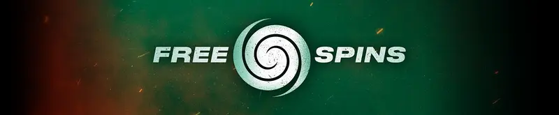Banner verde oficial de PokerStars Casino con la leyenda Free Spins