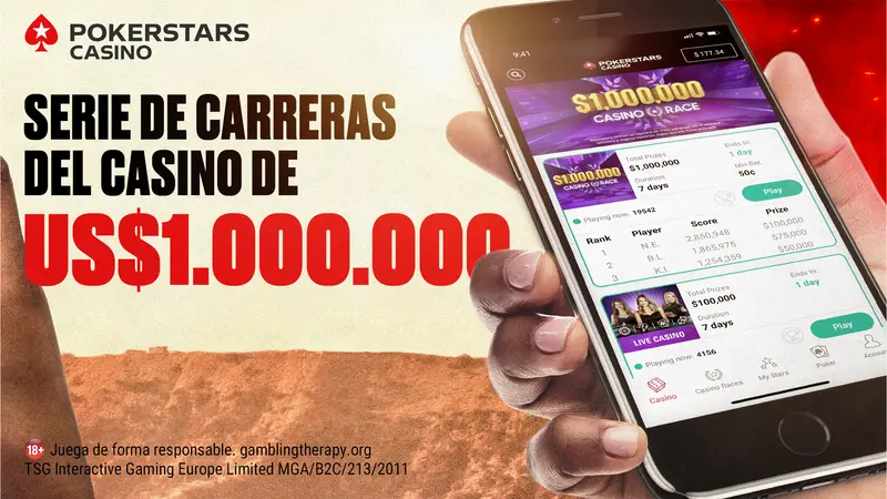 Captura de la app PokerStars Casino en la App Store
